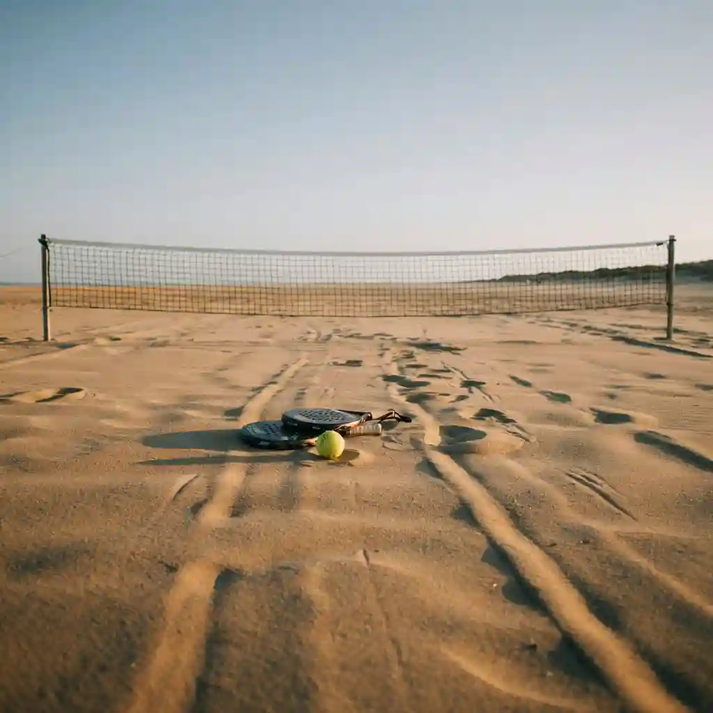 Placar de beach tennis mostrando o sistema de pontuação 15 30 40