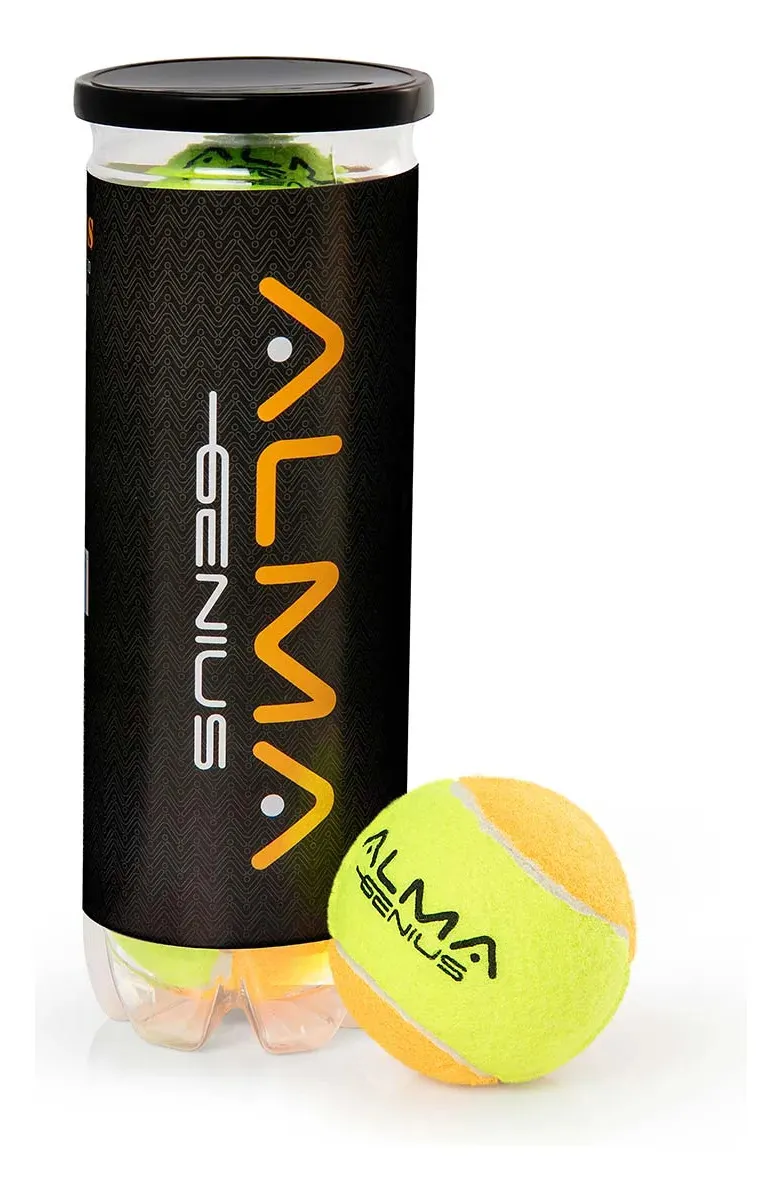 Kit 3 bolas Alma Genius Beach Tennis Stage 2 Pro