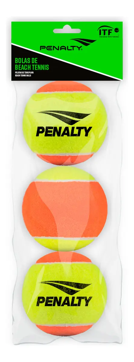 Kit 3 bolas Penalty Beach Tennis Stage 2