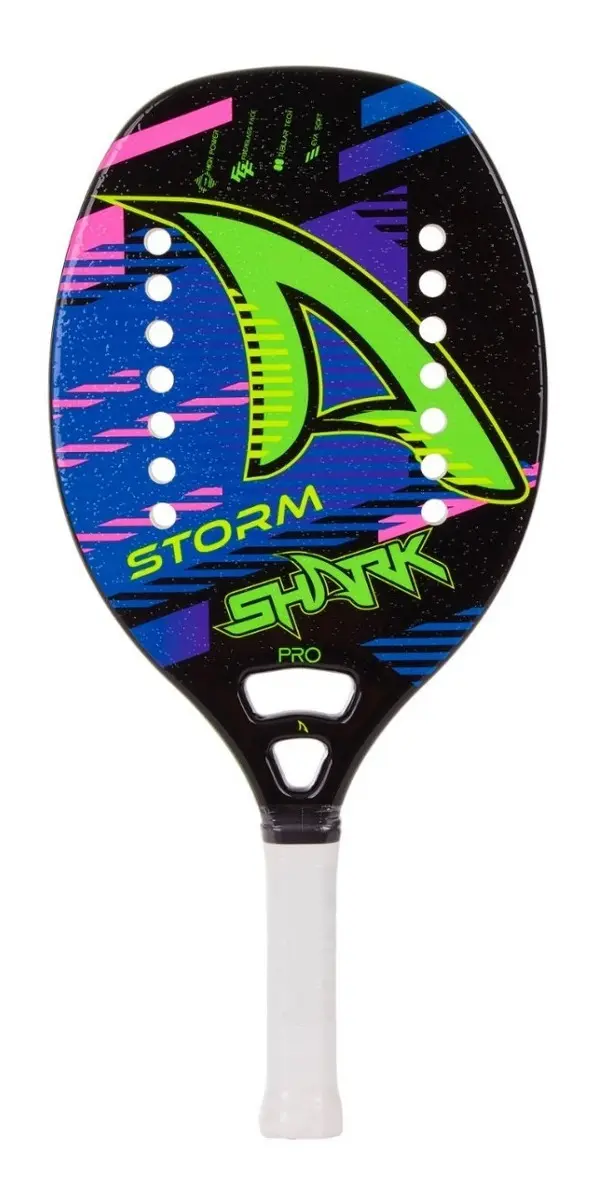 Raquete Shark Storm roxa para beach tennis